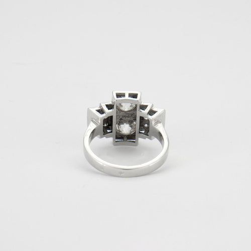 Bague Bague style Art Déco Diamants 58 Facettes B0432