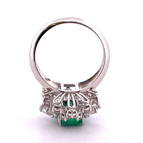 Bague Bague diamants et émeraude 58 Facettes