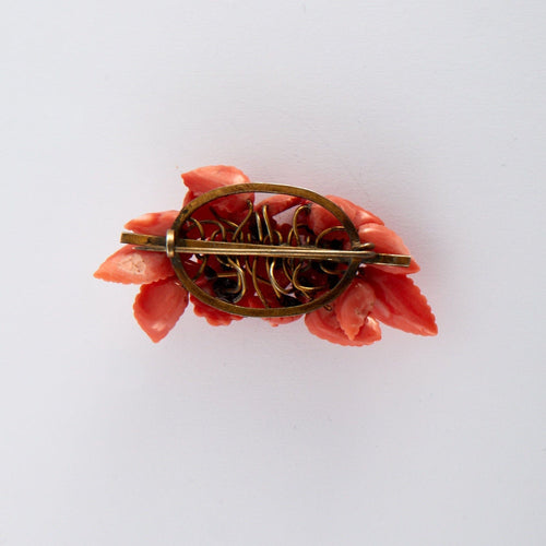 Broche Broche Ancienne Corail 58 Facettes