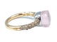 Bague POMELLATO - bague Nudo , quartz rose, diamants bruns 58 Facettes