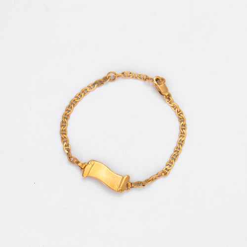 Bracelet Bracelet gourmette motif Parchemin 58 Facettes 343306