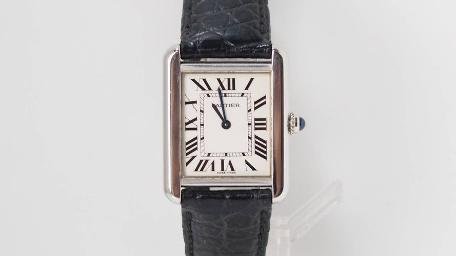 Montre Cartier - Montre Tank Solo en acier 58 Facettes 32152