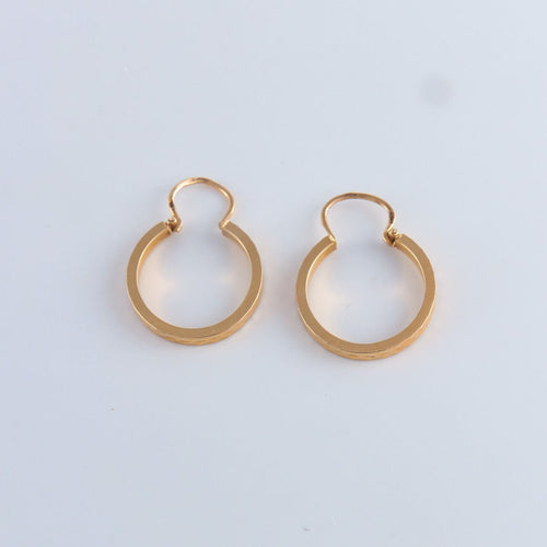 Boucles d'oreilles Créoles or jaune 58 Facettes JE53