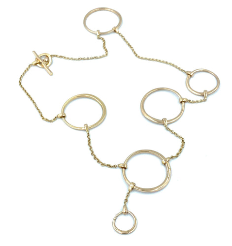 Collier Collier géométrique or rose 58 Facettes