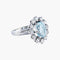 Bague Bague Marguerite Aigue-marine et Diamants 58 Facettes