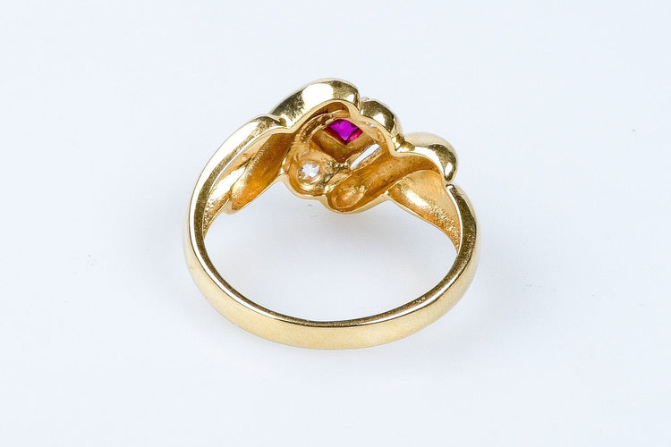 Bague 53 Bague en or massif 58 Facettes 111-215263-43