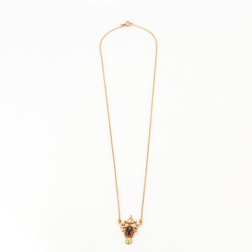 Collier Collier ancien Grenat Diamant 58 Facettes