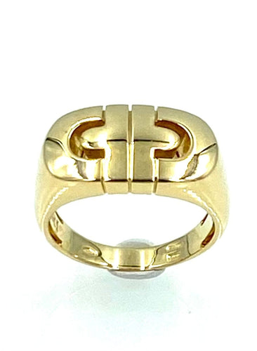 Bague 55 BVLGARI. Collection Parentesi, Bague or jaune 58 Facettes