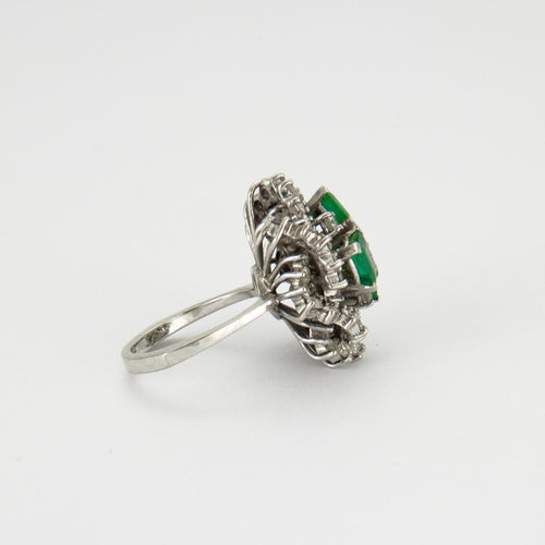 Bague Bague Emeraudes Diamants 58 Facettes
