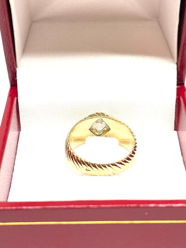 Bague Bague Jonc diamant losange 58 Facettes