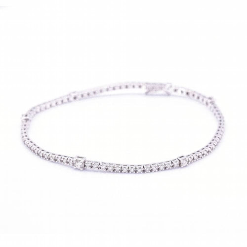 Bracelet DAMIANI - Bracelet Rivière Diamant Or blanc 58 Facettes D360377CS