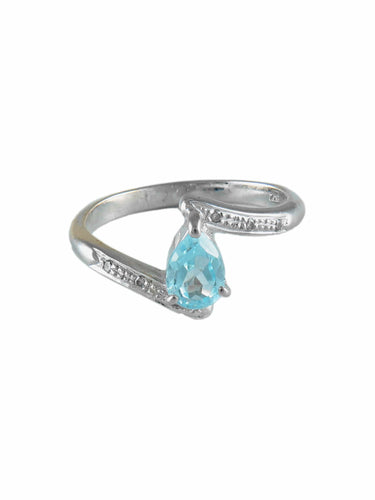 Bague Bague Aigue-marine 58 Facettes