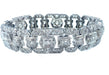 Bracelet Bracelet Art-Deco, or, platine et diamants 58 Facettes