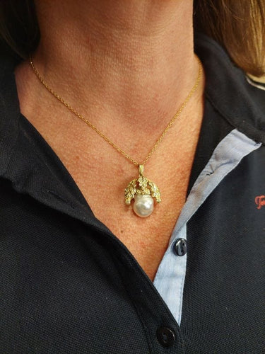 Pendentif PENDENTIF PERLE BAROQUE ET DIAMANTS 58 Facettes 066451