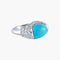 Bague Bague Turquoise Diamants 58 Facettes