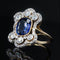 Bague 51 Bague ancienne Napoléon III saphir diamants 58 Facettes 21-370