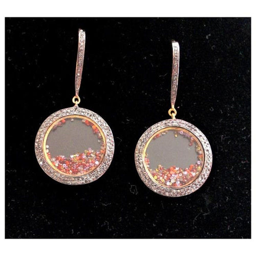 Boucles d'oreilles Pendants d'Oreilles en Vermeil et Saphirs 58 Facettes 035