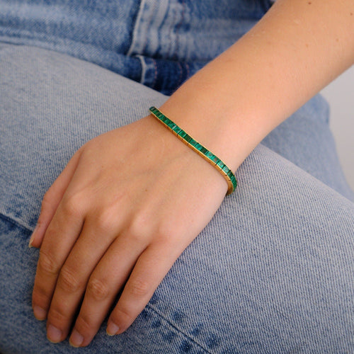 Bracelet CARTIER - Bracelet ligne Emeraudes 58 Facettes