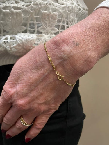 Bracelet BRACELET MAILLE FIGARO ALTERNÉE 58 Facettes 060831