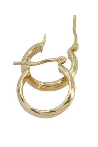 Boucles d'oreilles CRÉOLES MODERNES TORSADÉES 58 Facettes 057971