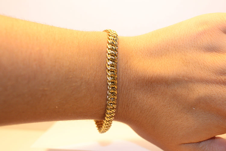 Bracelet Bracelet Maille Américaine Or jaune 58 Facettes 11709