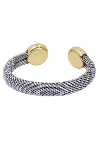 Bracelet Bracelet manchette en or jaune 58 Facettes 062351