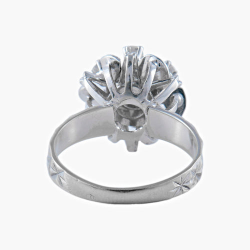 Bague Bague Or Blanc diamants 58 Facettes