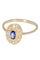 Bague 54 Bague marguerite saphir et diamants 58 Facettes 079361