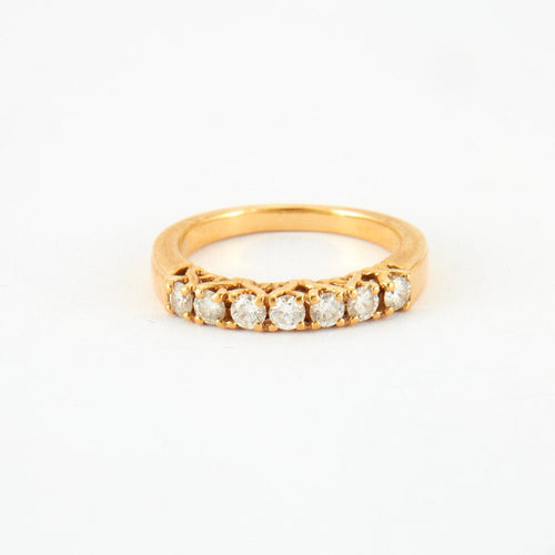 Bague 52 Bague Or jaune Diamants 58 Facettes