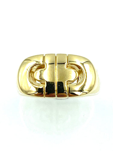 Bague 55 BVLGARI. Collection Parentesi, Bague or jaune 58 Facettes