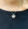 Pendentif Pendentif coeur en or blanc 18 carats et diamants 58 Facettes