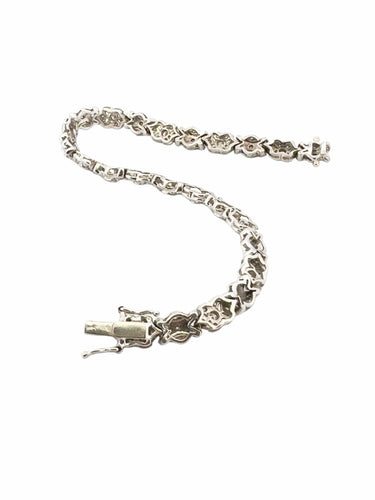 Bracelet Bracelet ancien en platine et diamants 58 Facettes