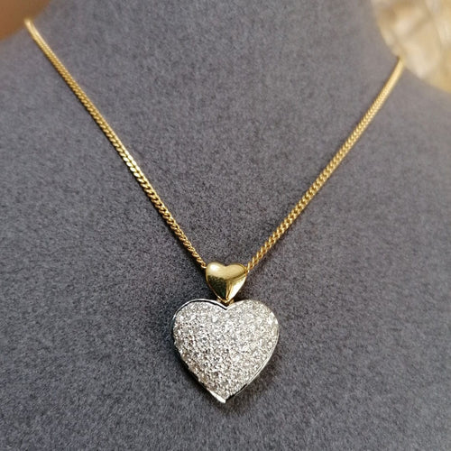 Pendentif Pendentif coeur diamants 58 Facettes 3487