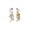 Boucles d'oreilles Boucles d'oreilles glycine Saphirs bleus et jaunes, Pierres de lune 58 Facettes 630A
