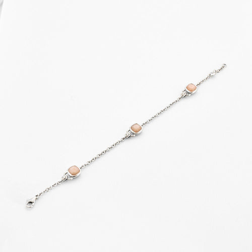 Bracelet POIRAY – Bracelet INDIRA Quartz rose Diamants 58 Facettes