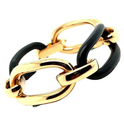 Bracelet Bracelet Or rose Bois d'ébène 58 Facettes