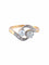 Bague Bague Toi & Moi Or Platine Diamant Perle Fine 58 Facettes