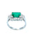 Bague Bague Art-Deco en platine, émeraude certifiée et diamants 58 Facettes