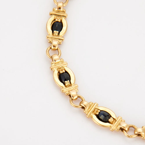 Bracelet Bracelet or jaune saphirs 58 Facettes 3333