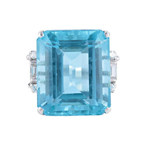 Bague Bague Aigue-marine 58 Facettes
