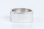Bague 63 Versani - Bague carrée en Argent 58 Facettes BQHOMVIE84BU-100