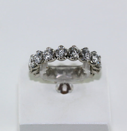 Bague Alliance DE BEERS en platine 58 Facettes