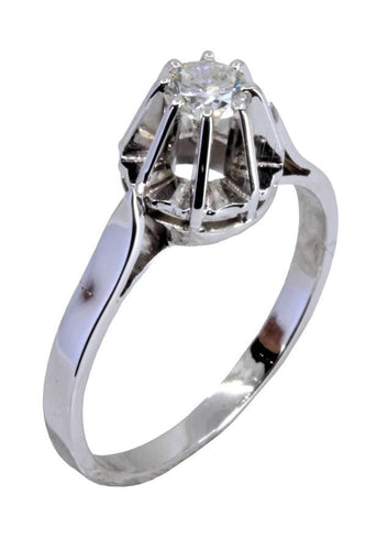 Bague 52 SOLITAIRE ANCIEN 0.28 CARAT 58 Facettes 056671
