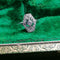 Bague 53 Bague Art Déco platine or blanc diamants 58 Facettes 2334