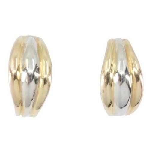 Boucles d'oreilles Demi-créoles 3 ors 58 Facettes 062501