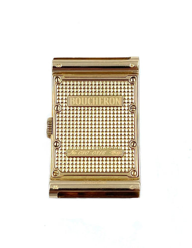 Montre Boucheron. Montre Reflet Large or rose 58 Facettes