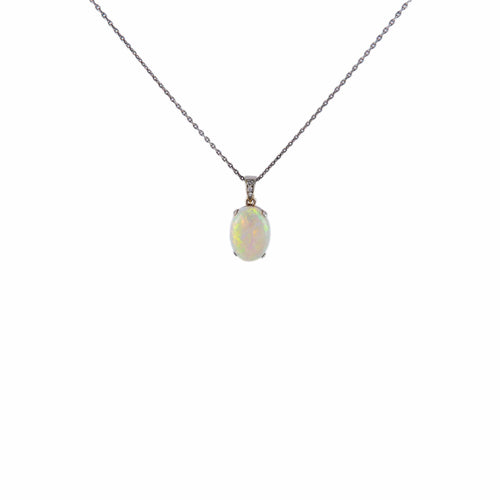 Collier Collier Pendentif Opale 58 Facettes