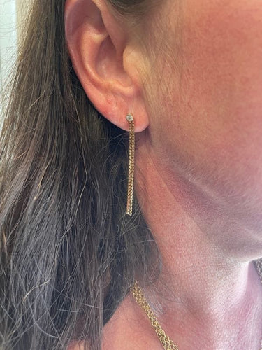 Boucles d'oreilles BOUCLES D'OREILLES PENDANTES DIAMANTS 58 Facettes 054741