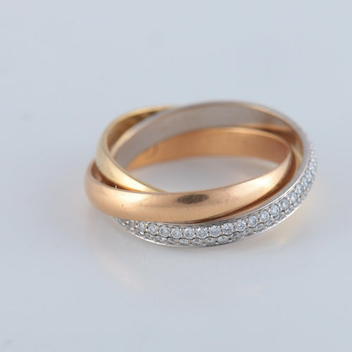 Bague 53 Bague CARTIER Trinity 58 Facettes