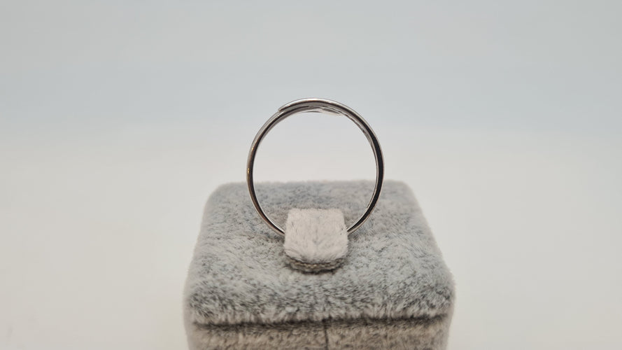 Bague 55 Bague en Or blanc 58 Facettes